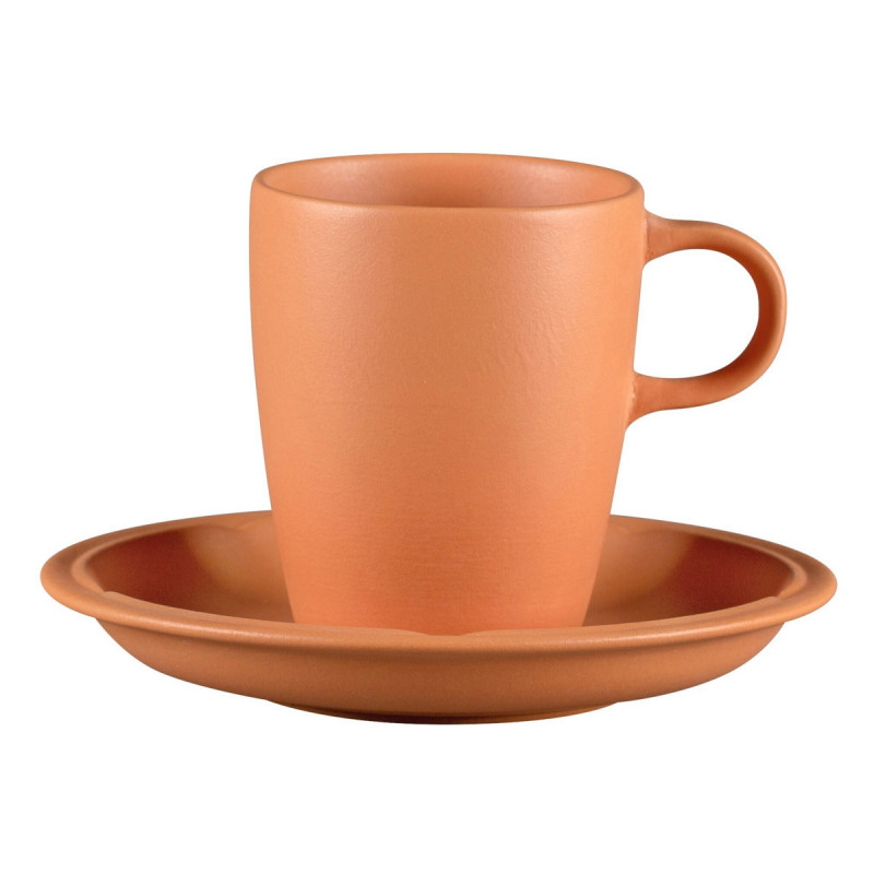 Tasse à thé rond Tero Décor Prima porcelaine 23 cl Ø 7,3 cm Earth Rak