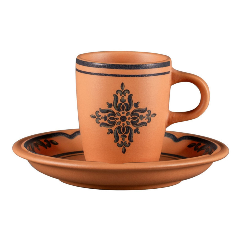 Tasse à espresso rond Tero Décor Ostia porcelaine 9 cl Ø 5,8 cm Earth Rak