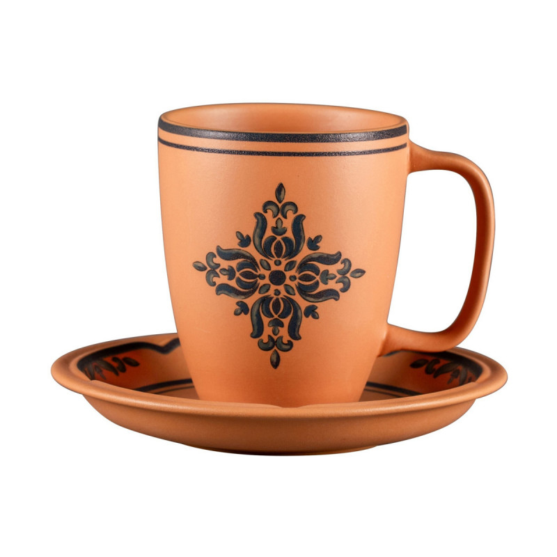 Mug rond Tero Décor Ostia porcelaine 30 cl Ø 8 cm Earth Rak