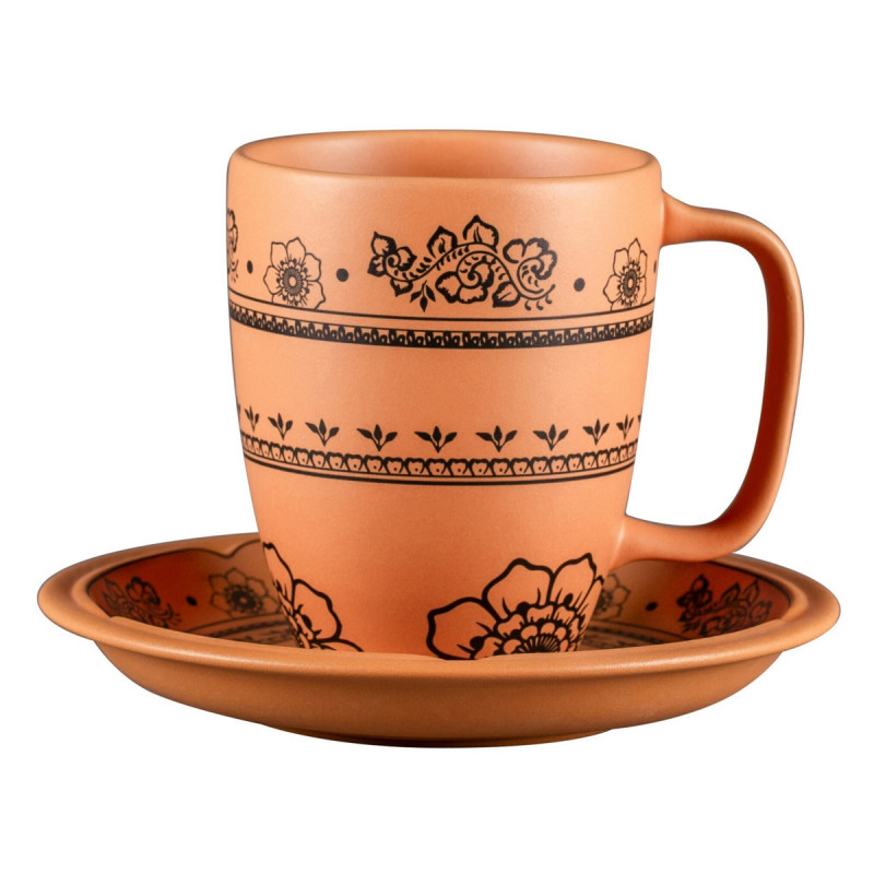 Mug rond Tero Décor Alexandria porcelaine 30 cl Ø 8 cm Earth Rak