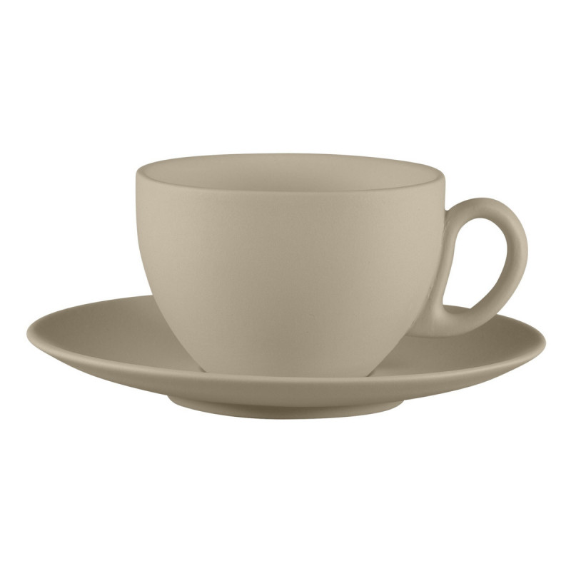 Tasse déjeuner boule rond Argila Décor Epura porcelaine 28 cl Ø 10,5 cm Earth Rak
