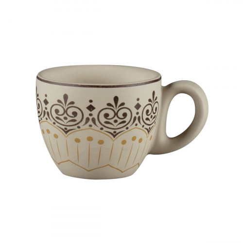 Tasse à espresso rond Argila Décor Cartagena porcelaine 8 cl Ø 6,5 cm Earth Rak