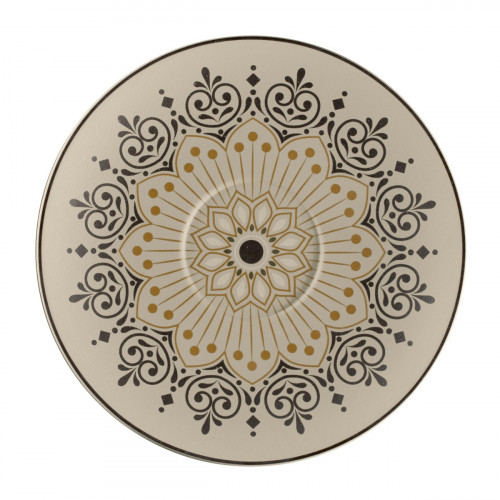Sous tasse à café/thé rond Argila Décor Cartagena porcelaine Ø 17 cm Earth Rak