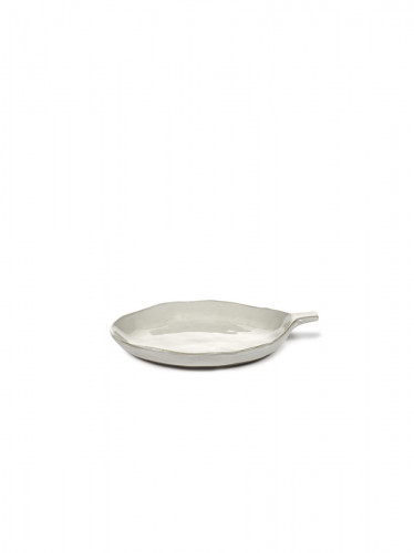 Assiette coupe creuse rond écru grès émaillé 20x17 cm La Mère Serax