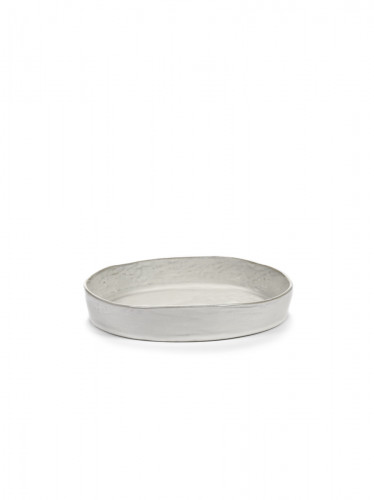 Assiette creuse rond écru grès émaillé Ø 23 cm La Mère Serax