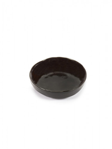 Bol rond ébène grès émaillé Ø 22 cm La Mère Serax
