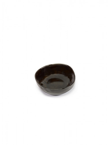 Bol rond ébène grès émaillé 16,5 cm La Mère Serax