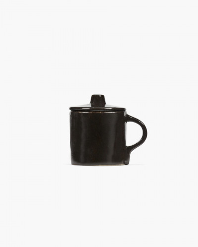 Tasse à espresso rond ébène grès émaillé 11 cl 8 cm La Mère Serax