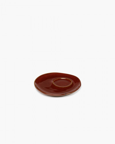 Sous tasse à espresso rond Venetian red grès émaillé Ø 11 cm La Mère Serax