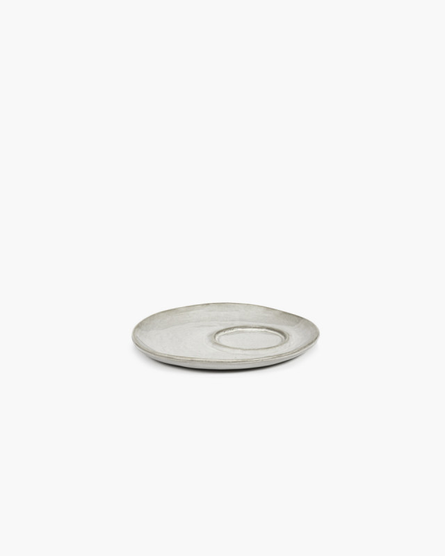 Sous tasse à espresso rond écru grès émaillé Ø 11 cm La Mère Serax