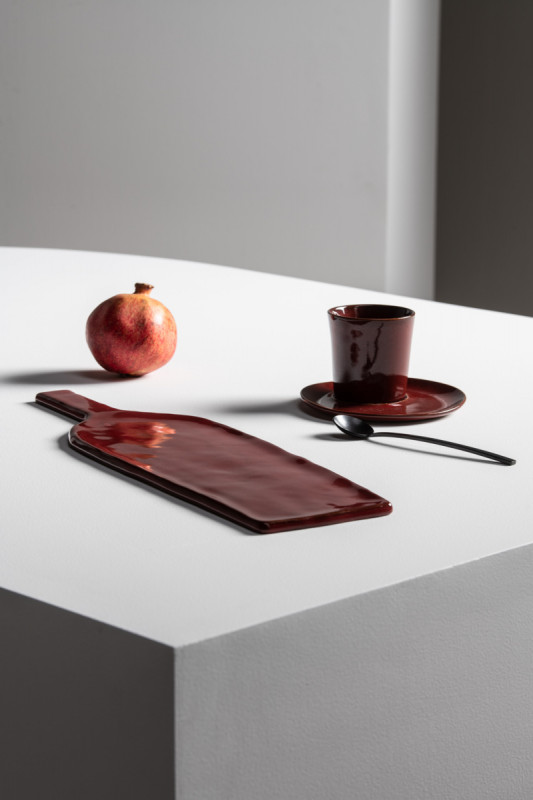 Sous tasse à café rond Venetian red grès émaillé Ø 14,5 cm La Mère Serax
