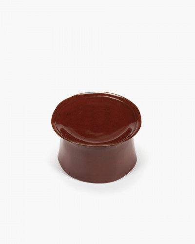 Assiette plate surélevée rond Venetian red grès émaillé Ø 19,5 cm La Mère Serax
