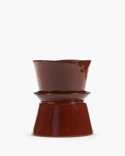 Bol de présentation rond Venetian red grès émaillé Ø 19 cm La Mère Serax