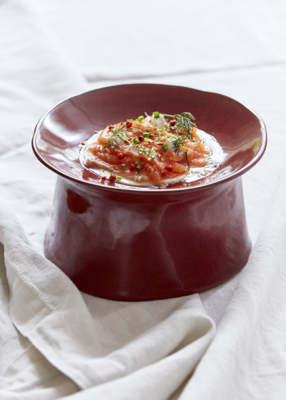Bol de présentation rond Venetian red grès émaillé Ø 19 cm La Mère Serax
