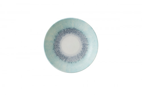 Assiette coupe creuse rond Aquamarine porcelaine vitrifiée Ø 24,8 cm Fusion Churchill