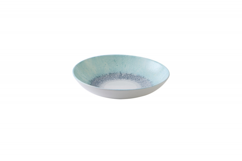 Assiette coupe creuse rond Aquamarine porcelaine vitrifiée Ø 24,8 cm Fusion Churchill