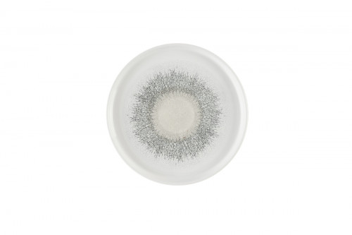 Assiette à bord droit rond Agate grey porcelaine vitrifiée Ø 26 cm Fusion Churchill