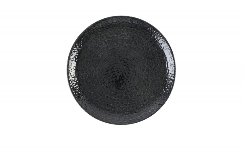 Assiette coupe plate rond noir porcelaine vitrifiée Ø 28,8 cm Chroma Churchill