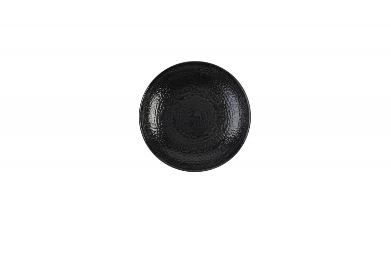 Assiette coupe creuse rond noir porcelaine vitrifiée Ø 18,2 cm Chroma Churchill
