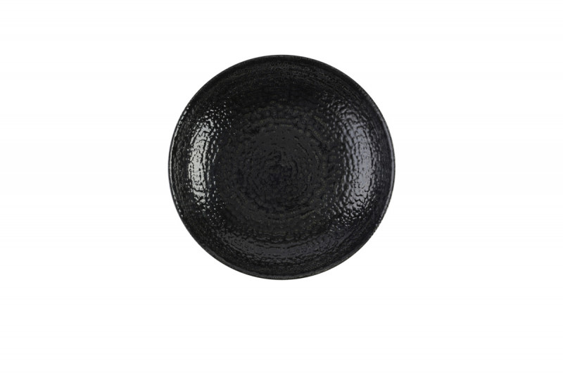 Assiette coupe creuse rond noir porcelaine vitrifiée Ø 24,8 cm Chroma Churchill