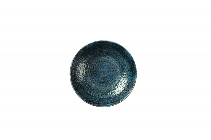 Assiette coupe creuse rond bleu porcelaine vitrifiée Ø 18,2 cm Chroma Churchill