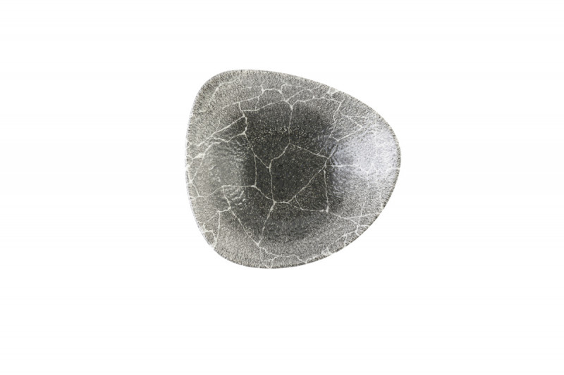 Bol rond Quartz Black porcelaine vitrifiée Ø 23,5 cm Kintsugi Reverse Churchill