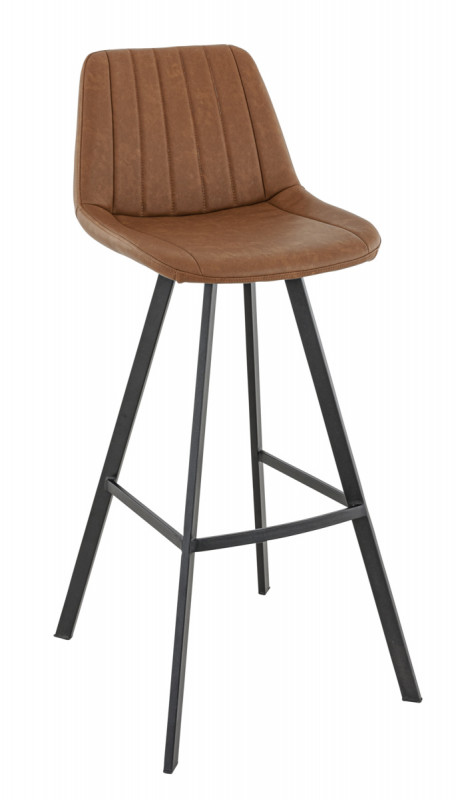 Tabouret de bar d'intérieur marron 106x46x53 cm Kyle Flexmob