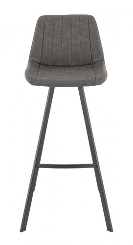 Tabouret de bar d'intérieur gris anthracite 106x46x53 cm Kyle Flexmob