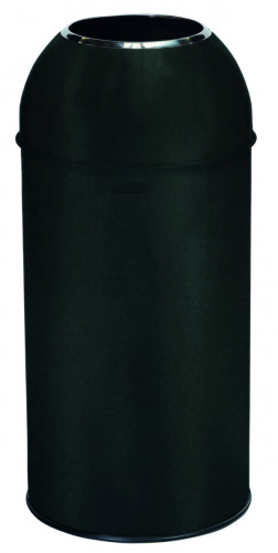 Collecteur dôme métal 40 L noir mat Probbax