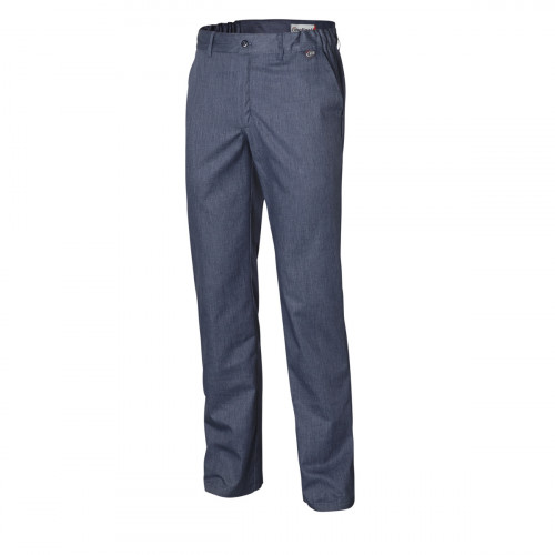 Pantalon de cuisine homme denim bleu 40 Pebeo Molinel