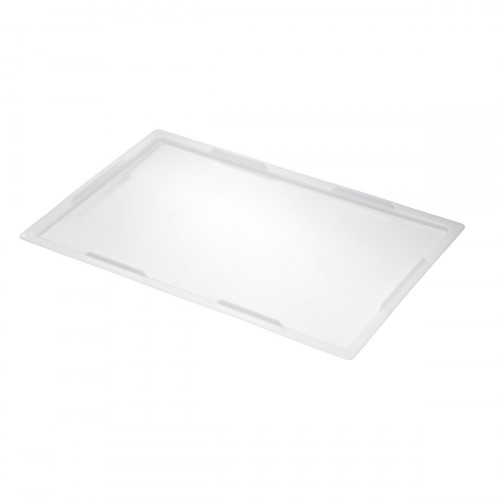 Couvercle pour bac à pâtons blanc plastique 53x32,5x2 cm Gilac