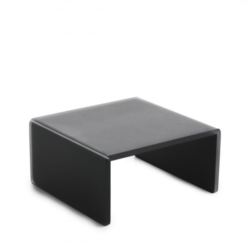 Plateau avec pieds résine Nacryl® gris 20x20x10,5 cm Mealplak Revol