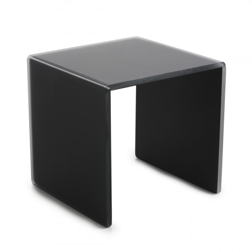 Plateau avec pieds résine Nacryl® gris 20x20x20,5 cm Mealplak Revol