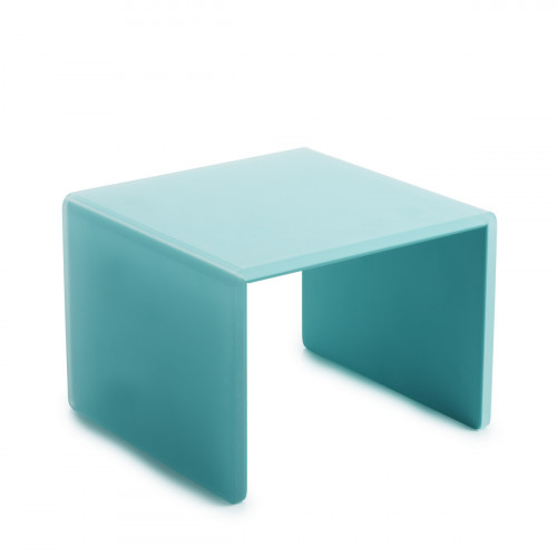 Plateau avec pieds résine Nacryl® bleu 20x20x15,5 cm Mealplak Revol