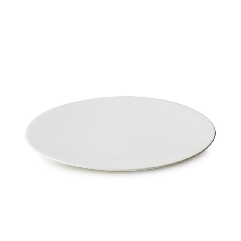 Assiette coupe plate rond Blanc albâtre porcelaine culinaire Ø 26 cm Madeleine Revol