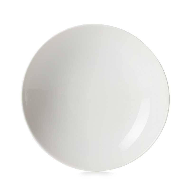 Assiette coupe creuse rond Blanc albâtre porcelaine culinaire Ø 24 cm Madeleine Revol
