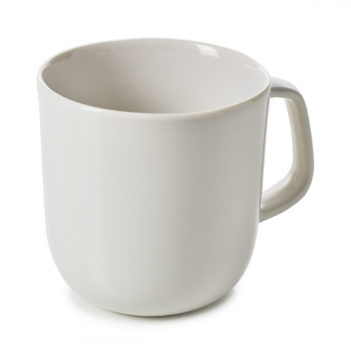 Mug rond Blanc albâtre porcelaine culinaire 33 cl Ø 9 cm Madeleine Revol