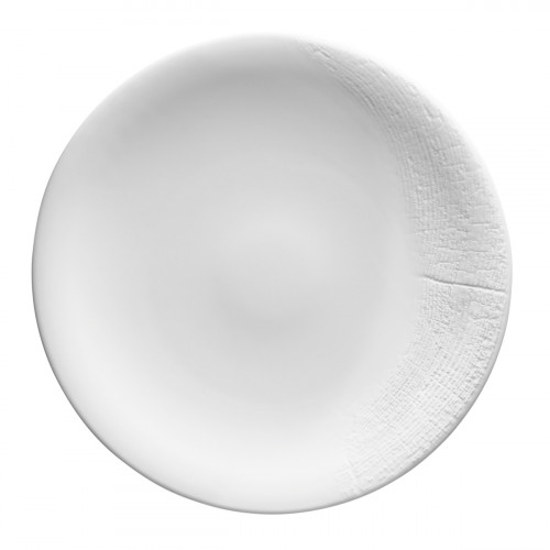 Assiette à dessert rond blanc porcelaine de limoges Ø 21,5 cm Supernature Degrenne