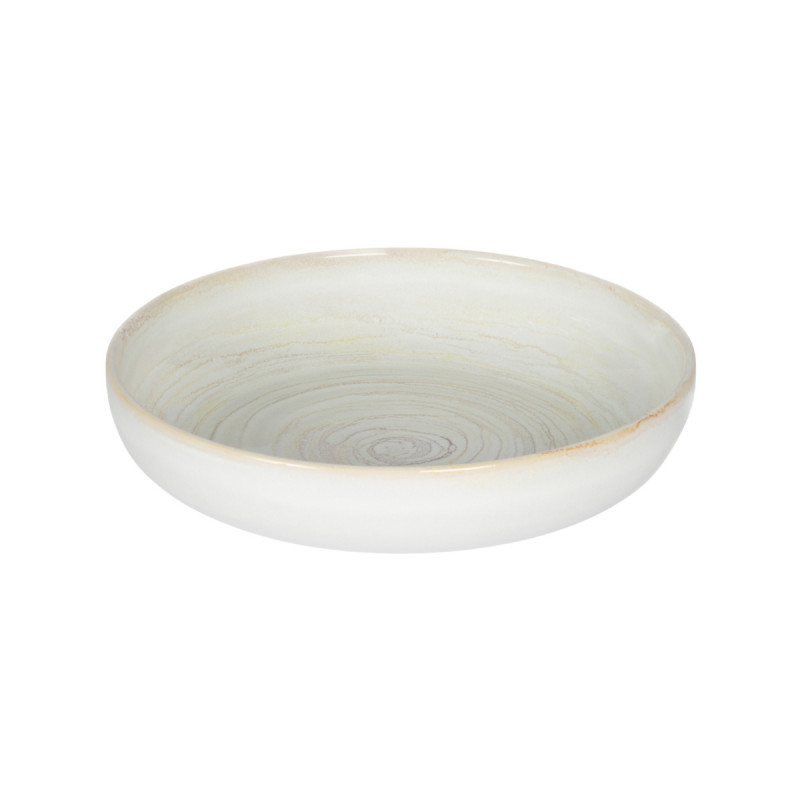 Assiette creuse rond beige grès émaillé Ø 22 cm Aurora Accolade