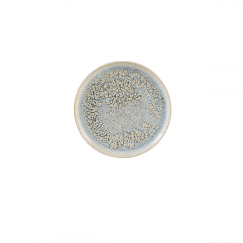 Assiette plate à bord droit rond gris grès émaillé Ø 22 cm Tropic Accolade