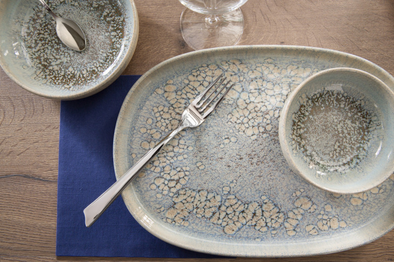Coupelle rond gris grès émaillé Ø 16 cm Tropic Accolade