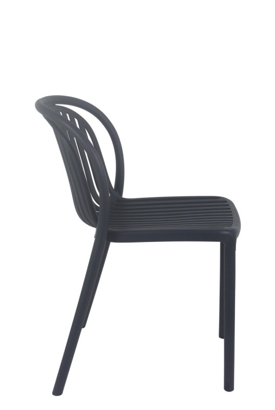 Chaise de terrasse gris anthracite 78x51x57 cm Dubai Flexmob