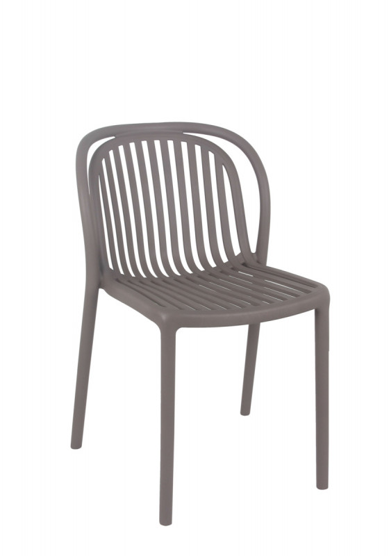 Chaise de terrasse taupe 78x51x57 cm Dubai Flexmob