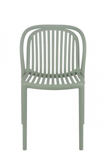 Chaise de terrasse vert sauge 78x51x57 cm Dubai Flexmob