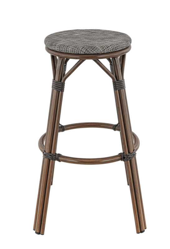 Tabouret de bar de terrasse gris Ø 45 cm 76 cm Dole Flexmob