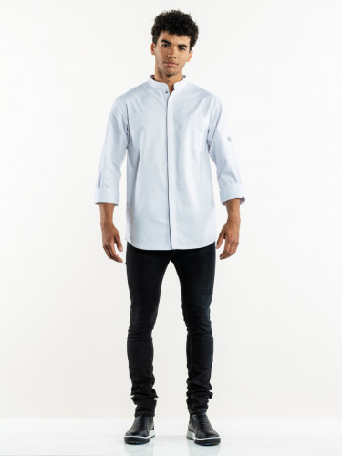 Veste de cuisinier recyclé blanc S Cambio Chaud Devant
