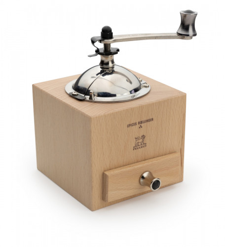 Moulin poivre carré Nature Ø 11 cm 13,3x9,5x11 cm Rollinger Peugeot Saveurs