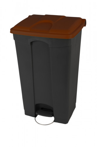 Collecteur à pédale plastique 90 L gris anthracite Probbax