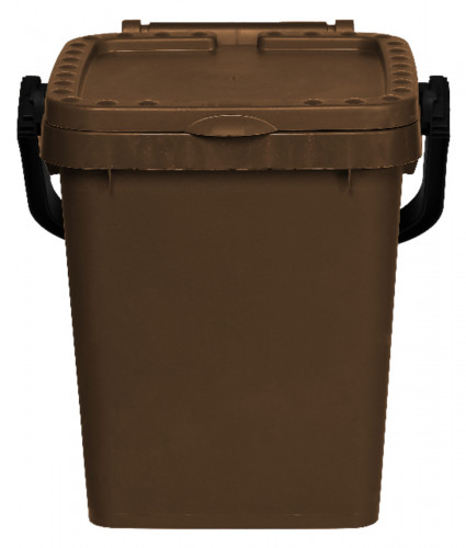 Seau à compost plastique 20 L marron Probbax