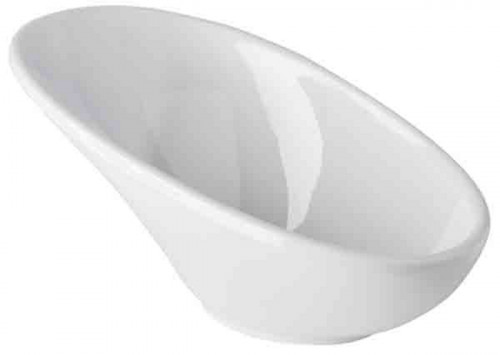 Bol ovale mélamine blanc 11,5x6x5,5 cm 4 cl Mini Aps